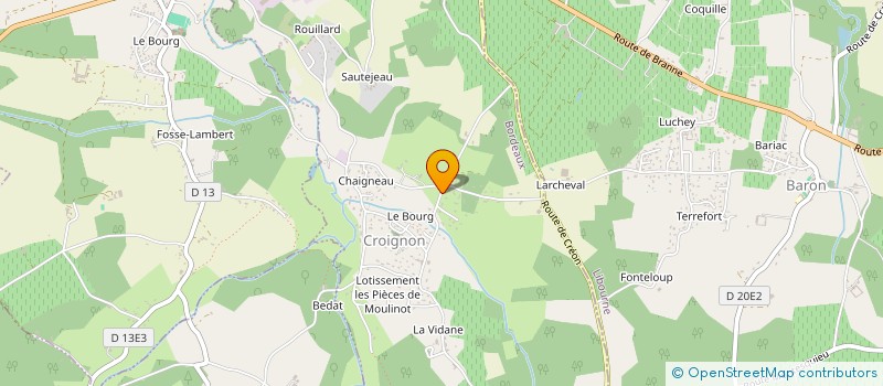 localisation de l'entreprise L'HORLOGER DU CHAT à CROIGNON
