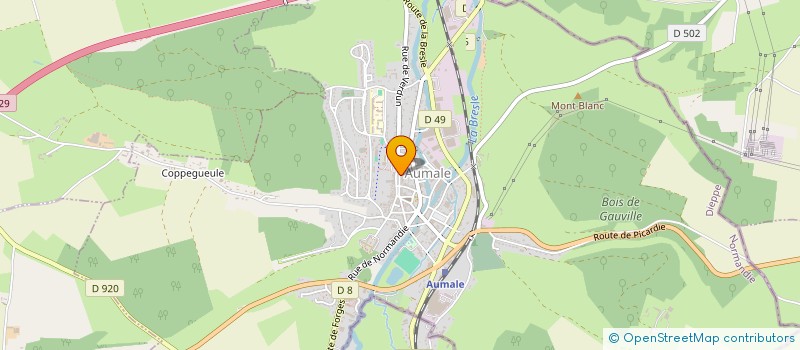 localisation de l'entreprise L'HORLOGEUR D'AUMALE à AUMALE