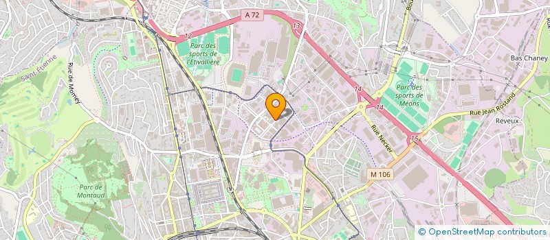 localisation de l'entreprise L'HORME PASTEUR à SAINT-ETIENNE