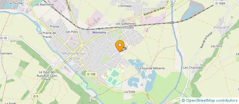 localisation de l'entreprise L'HOSPITALET à MONTOIRE-SUR-LE-LOIR