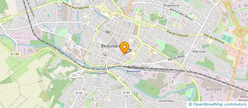 localisation de l'entreprise L'HOSPITALITE DE L'OISE  BEAUVAIS