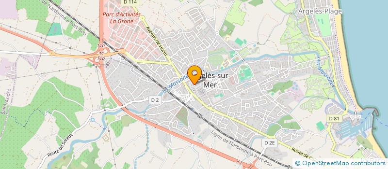 localisation de l'entreprise L'HOSTALET  ARGELES-SUR-MER