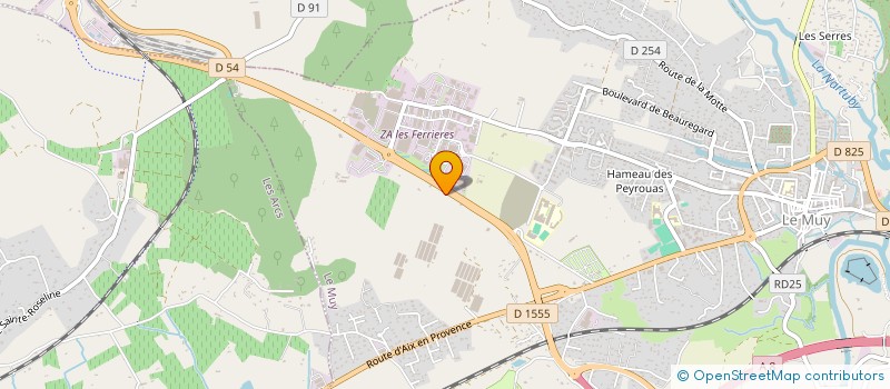 localisation de l'entreprise L HOSTELLERIE DE L OREE DU BOIS à LE MUY