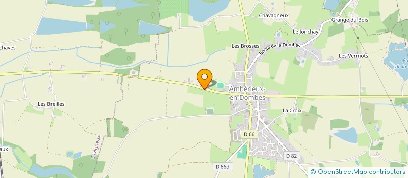 localisation de l'entreprise L'HOSTELLERIE DES BICHONNIERES à AMBERIEUX-EN-DOMBES