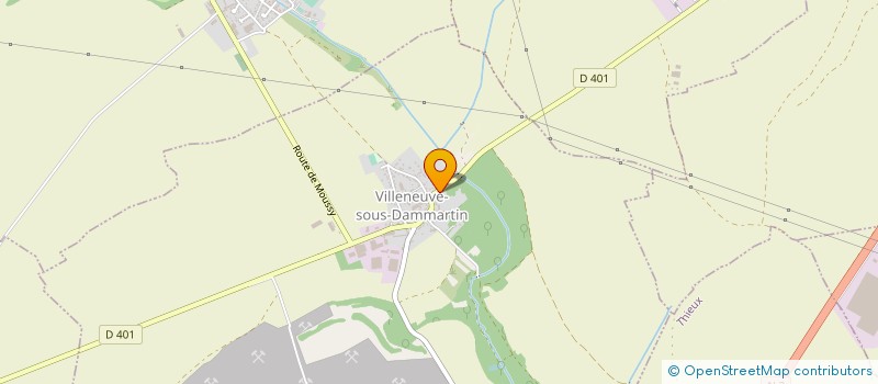 localisation de l'entreprise L'HOSTELLERIE DU CHATEAU DE VILLENEUVE  VILLENEUVE-SOUS-DAMMARTIN