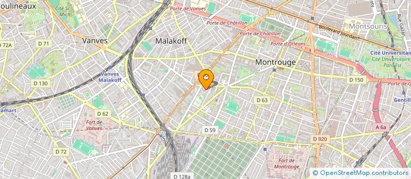 localisation de l'entreprise L HOSTELLERIE FRANCAISE à MONTROUGE