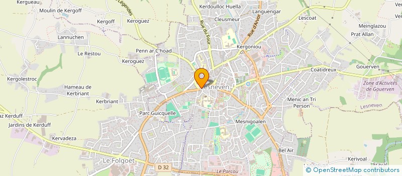 localisation de l'entreprise L'HOSTIS à LESNEVEN