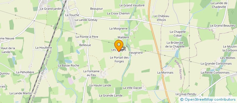 localisation de l'entreprise L'HOTEE D'ROCHE  BAGUER-MORVAN