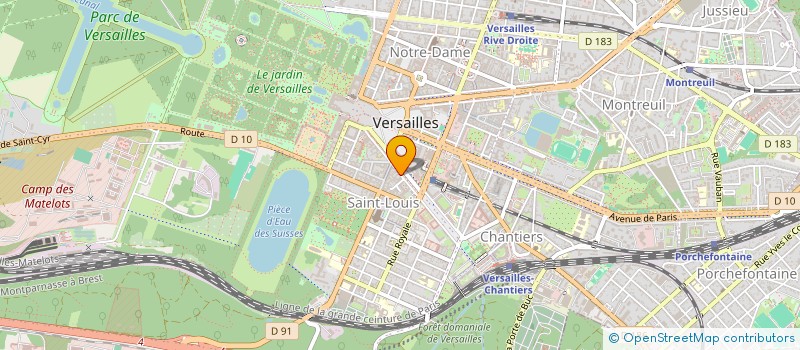 localisation de l'entreprise L'HOTEL DE BEAUTE à VERSAILLES