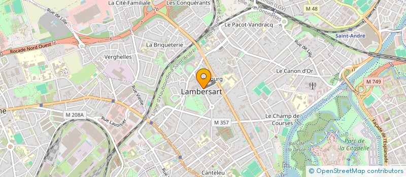 localisation de l'entreprise L'HOTEL DE VIGNE à LAMBERSART