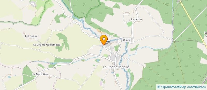 localisation de l'entreprise L'HOTEL DES VOYAGEURS à LA ROCHE-MABILE
