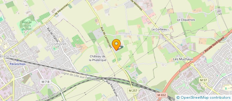 localisation de l'entreprise L'HOTEL DU CROISE  VERLINGHEM