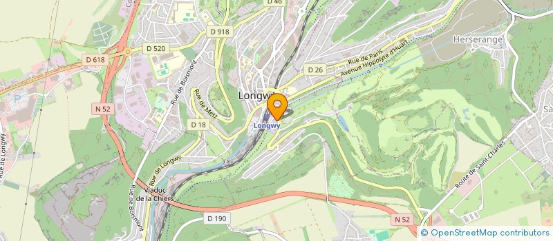 localisation de l'entreprise L'HOTEL EUROPEEN à LONGWY