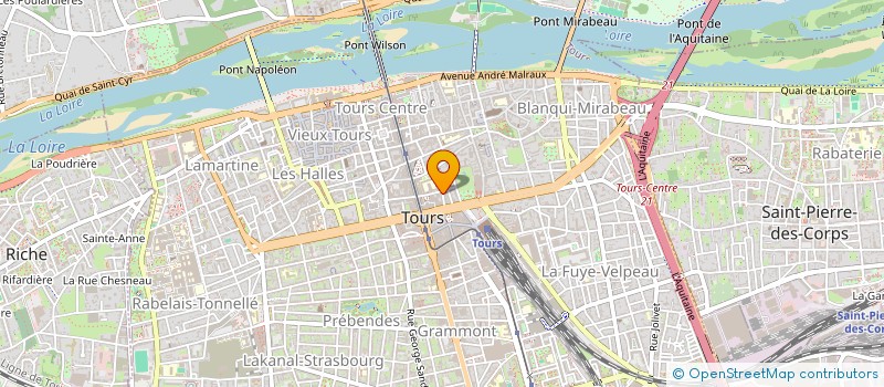 localisation de l'entreprise L HOTEL MODERNE  TOURS