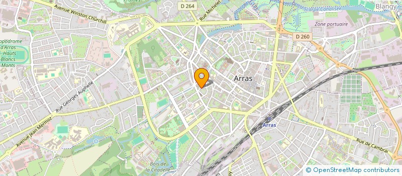 localisation de l'entreprise L'HOTEL PARTICULIER ARRAS à ARRAS
