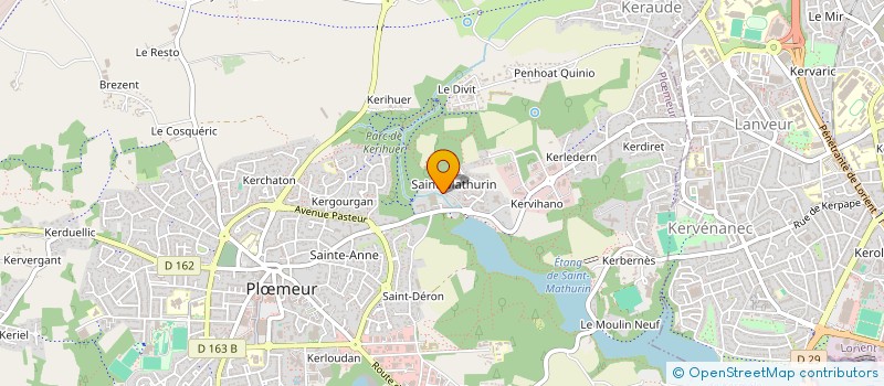 localisation de l'entreprise L HOTELIERE LORIENTAISE SARL à PLOEMEUR