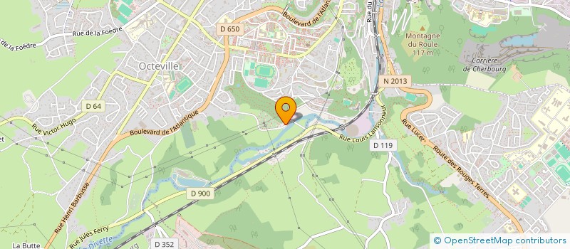 localisation de l'entreprise L'HOTELLERIE DU MOULIN DE LA ROCHE  CHERBOURG-EN-COTENTIN