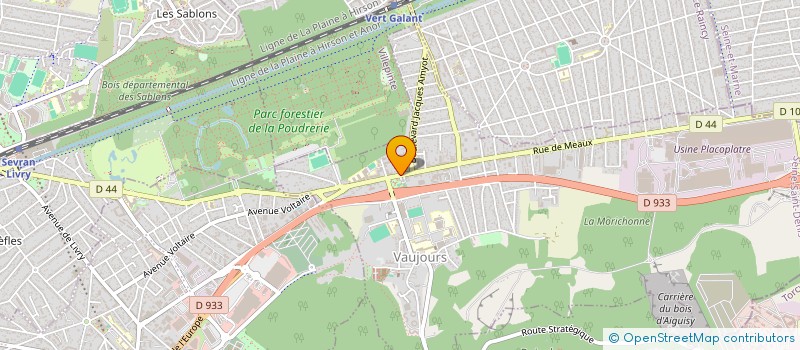 localisation de l'entreprise L'HOTELLERIE NETTOYAGE à VAUJOURS