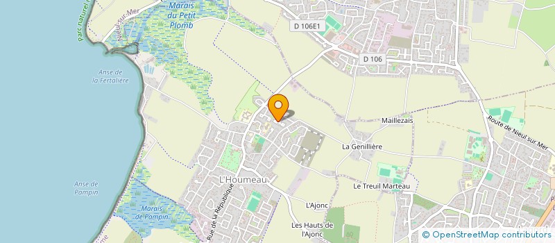 localisation de l'entreprise L'HOULLERENCE  L'HOUMEAU