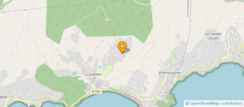 localisation de l'entreprise L HUBAC DU BLEU à LE LAVANDOU