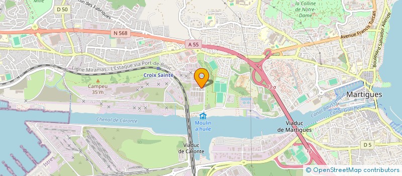 localisation de l'entreprise L'HUILERIE à MARTIGUES