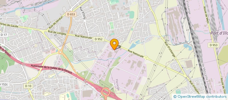 localisation de l'entreprise L'HUILLIER SAS à FLORANGE