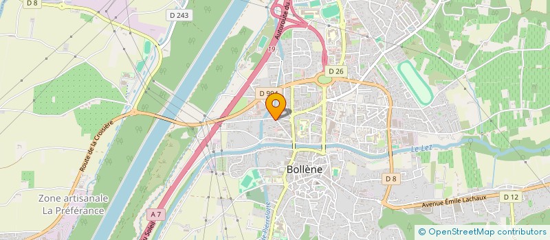 localisation de l'entreprise L HUIS  BOLLENE