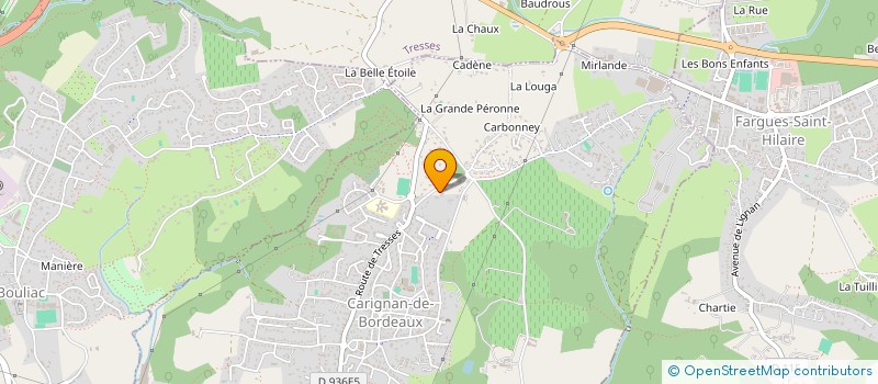 localisation de l'entreprise L HUITRE DE L ATLANTIQUE  CAMBLANES-ET-MEYNAC