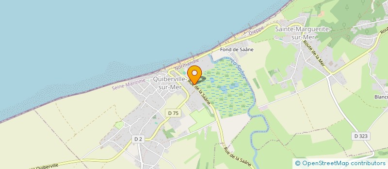localisation de l'entreprise L'HUITRIERE  QUIBERVILLE-SUR-MER