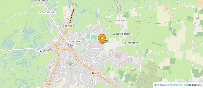 localisation de l'entreprise L'HUITRIERE VENDEENNE à BEAUVOIR-SUR-MER