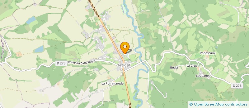 localisation de l'entreprise L'HUMEUR DU CHEF à ARTIGAT