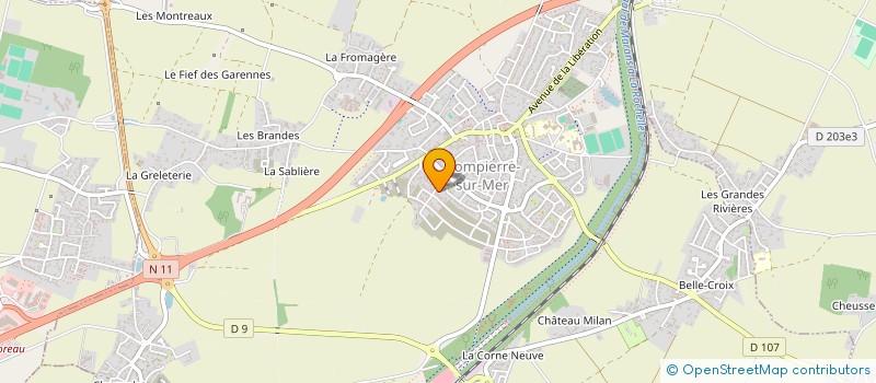 localisation de l'entreprise L'HUMIERE  DOMPIERRE-SUR-MER