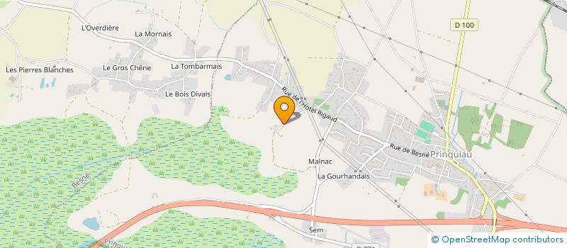 localisation de l'entreprise L'HUNIERE  PRINQUIAU