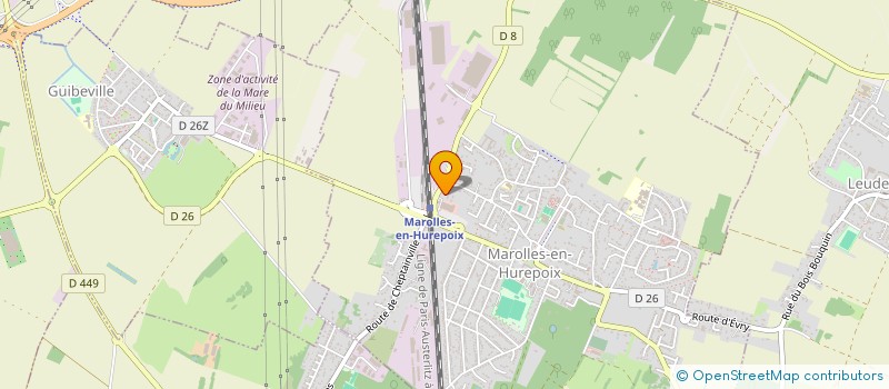 localisation de l'entreprise L'HUREPOISE DE MENUISERIE à MAROLLES-EN-HUREPOIX