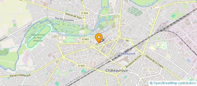 localisation de l'entreprise L'HYBRIDE à CHATEAUROUX