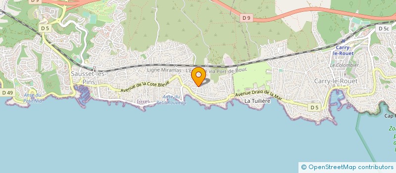 localisation de l'entreprise L'HYDRAVION  MARTIGUES