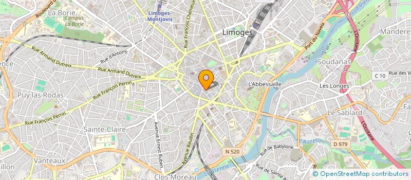 localisation de l'entreprise L'HYDROPATHE à LIMOGES