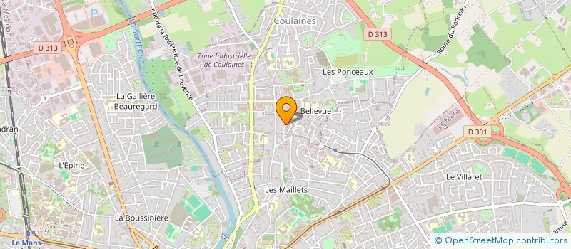 localisation de l'entreprise L HYGIENE SARTHOISE à COULAINES
