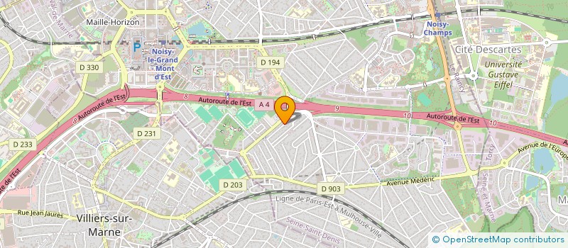 localisation de l'entreprise L I & A  NOISY LE GRAND