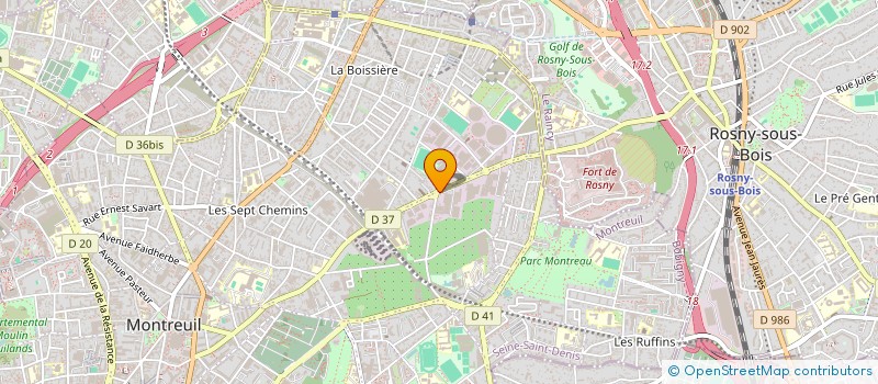 localisation de l'entreprise L.I.A. DESTOCKAGE à MONTREUIL