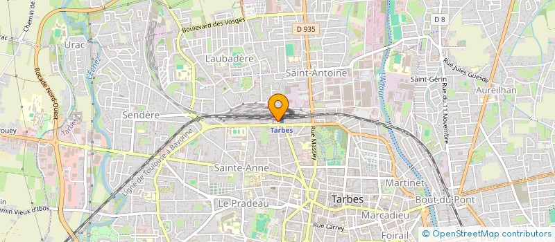 localisation de l'entreprise L I B  TARBES