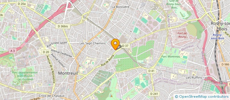 localisation de l'entreprise L.I.D CORPORATION à MONTREUIL