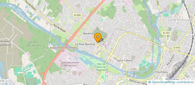 localisation de l'entreprise L.I.D.E à SAINT-YRIEIX-SUR-CHARENTE