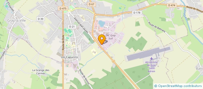 localisation de l'entreprise L.I.F AUTO à GRAY