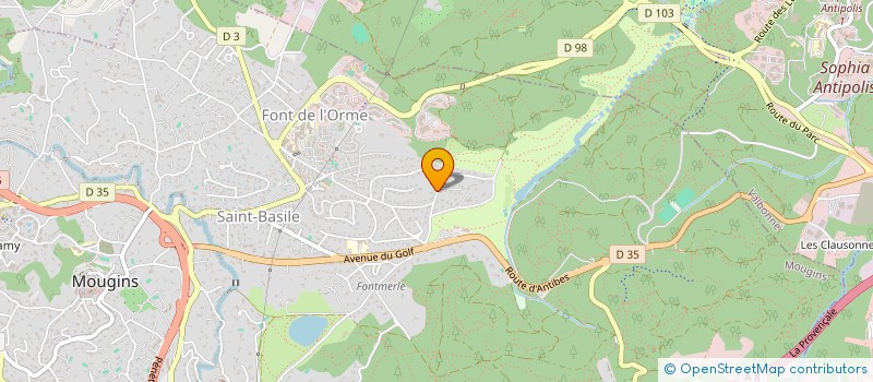 localisation de l'entreprise L.I.R. 06 à MOUGINS