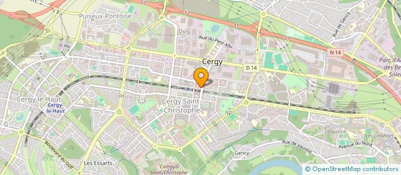 localisation de l'entreprise L.-I.S.A. à CERGY