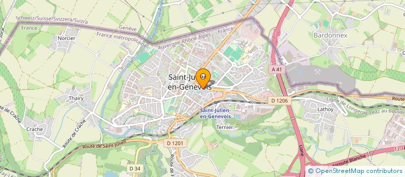 localisation de l'entreprise L.I.S RENOVATION  SAINT-JULIEN-EN-GENEVOIS