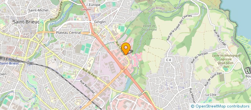 localisation de l'entreprise L.I.S STREETWEAR à SAINT-BRIEUC