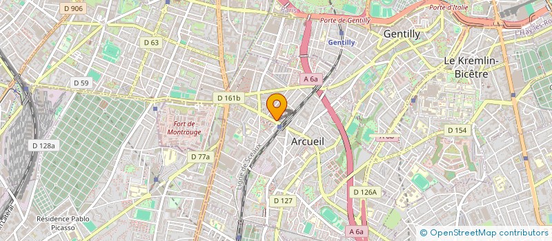 localisation de l'entreprise L.I.V à ARCUEIL