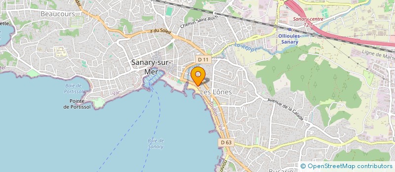 localisation de l'entreprise L'ICEBERG à SIX-FOURS-LES-PLAGES